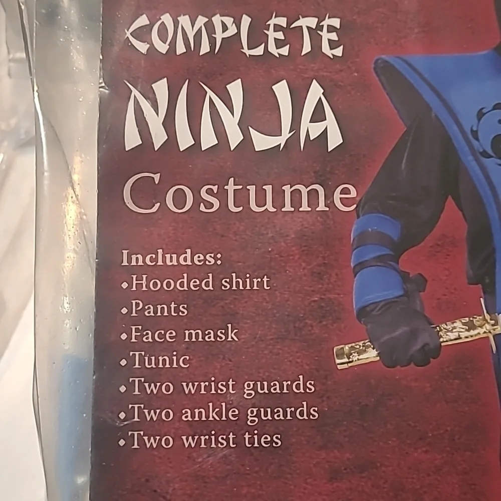 Boys Ninja Costume NWT